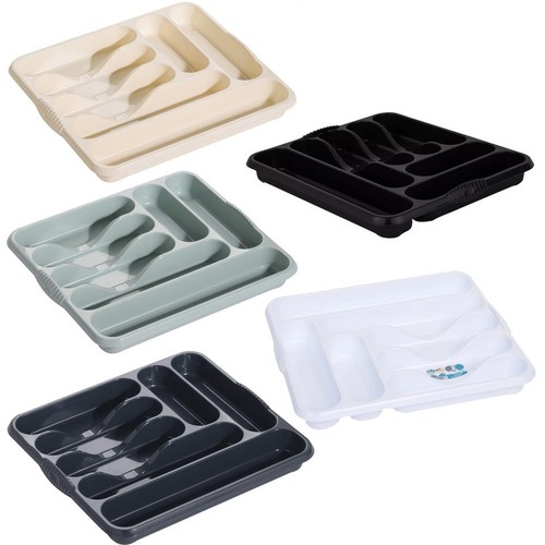 Plastic kitchen cutlery - kitchen, tray