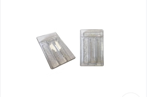 Transparent plastic cutlery - transparent,