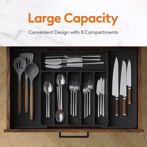 Cutlery tray expandable - cutlery, drawer