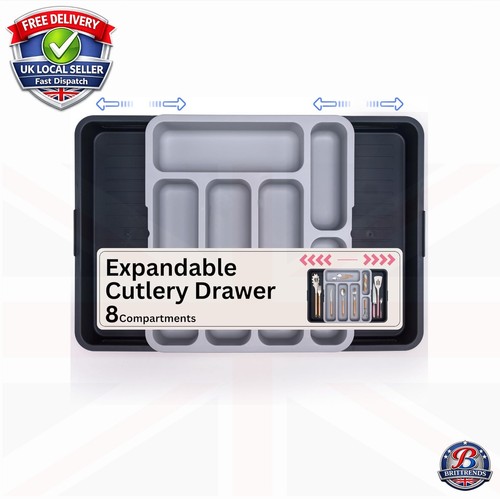 Expandable cutlery drawer - expandable,