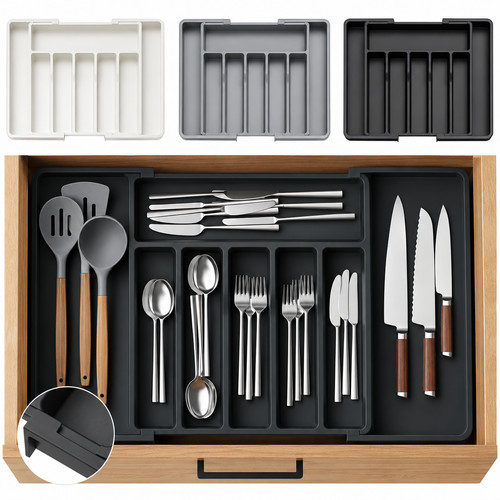 Extendable cutlery tray - cutlery,