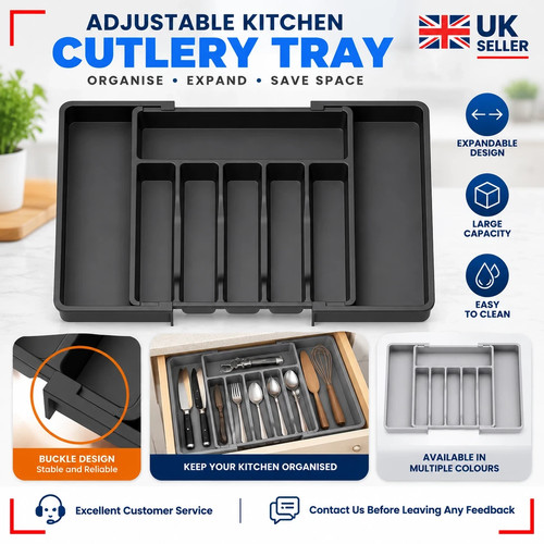 Cutlery drawer organiser - cutlery,