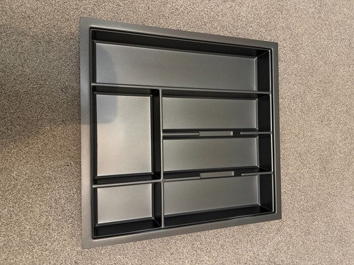 Grey cutlery tray - grey,