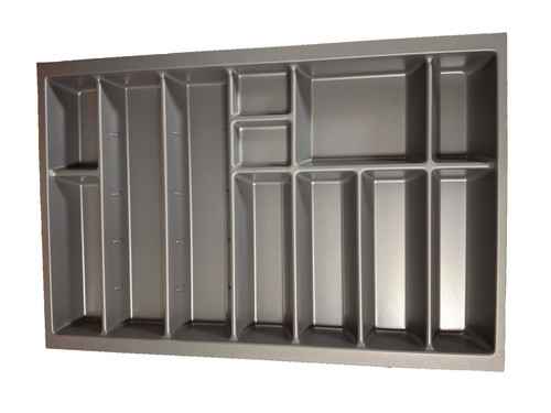 Silver cutlery tray 800mm - silver,
