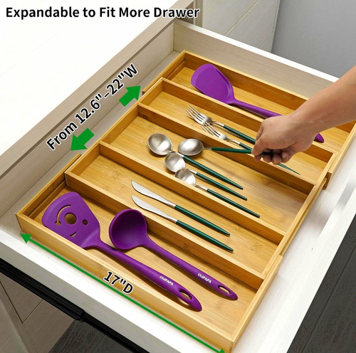 Expandable bamboo cutlery - expandable,