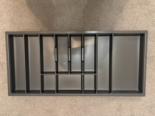 Grey cutlery tray - grey,