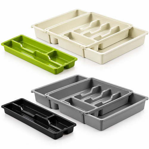 Extendable cutlery tray drawer - cutlery,