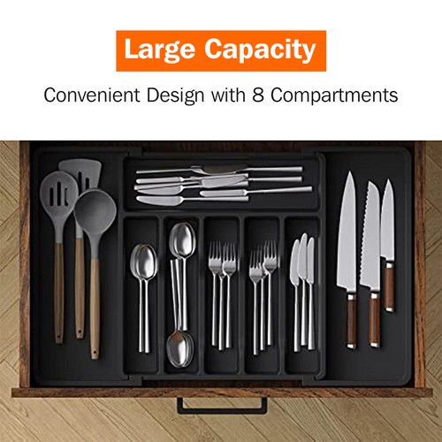 Extendable cutlery tray - cutlery,