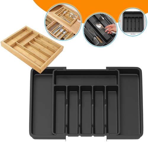 Extendable cutlery tray - extendable,