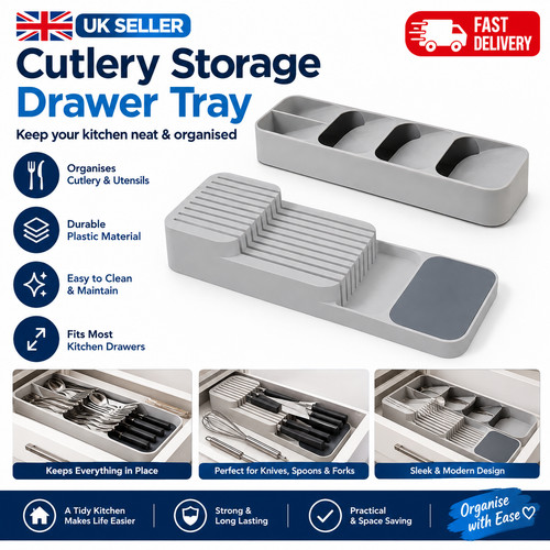 Cutlery storage utensil drawer - storage,