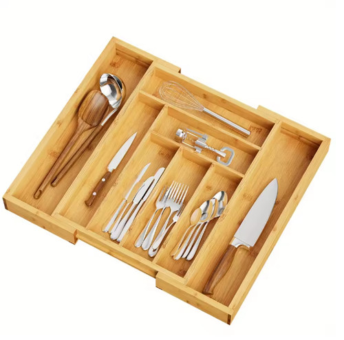 Expandable bamboo drawer - expandable,