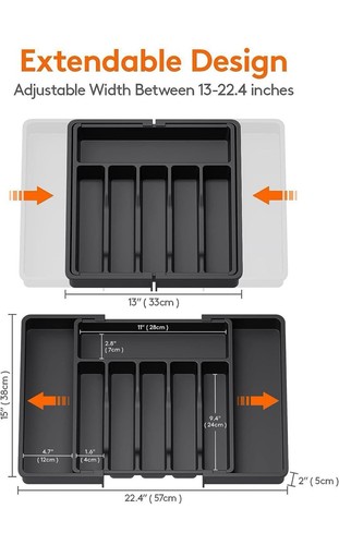 Cutlery drawer organiser - drawer,