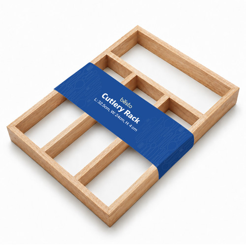 Wooden cutlery drawer - cutlery,